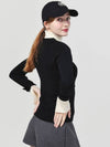 Doyou Know MC Women s Double sided Tissue Color Black Turtleneck DO62242KT18 1 - DOYOUKNOWMC GOLF WEAR - BALAAN 4