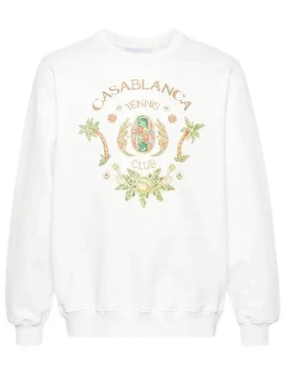 Joyaux D'Afrique Tennis Club Sweatshirt White - CASABLANCA - BALAAN 2