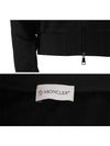 embroidered logo MAGLIA zip-up jacket black - MONCLER - BALAAN 7