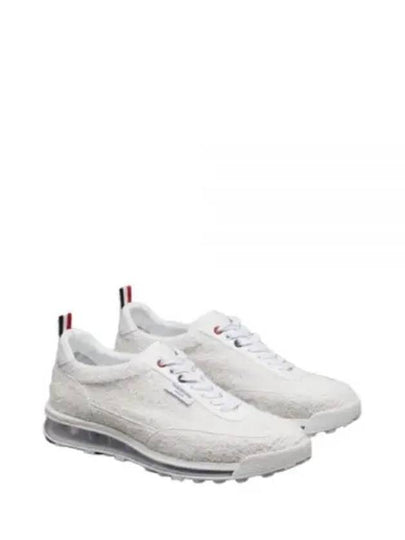 Tech Runner Tweed Lace-Up Low Top Sneakers White - THOM BROWNE - BALAAN 2