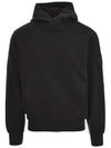 Compass Wappen Patch Cotton Hoodie Black - STONE ISLAND - BALAAN 2