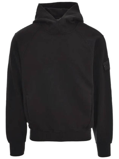 Compass Wappen Patch Cotton Hoodie Black - STONE ISLAND - BALAAN 2