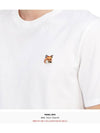 Fox Head Patch Classic Short Sleeve T-Shirt White - MAISON KITSUNE - BALAAN 7