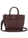 Bayswater Zipped Mini Classic Grain Tote Bag Oxblood - MULBERRY - BALAAN 3