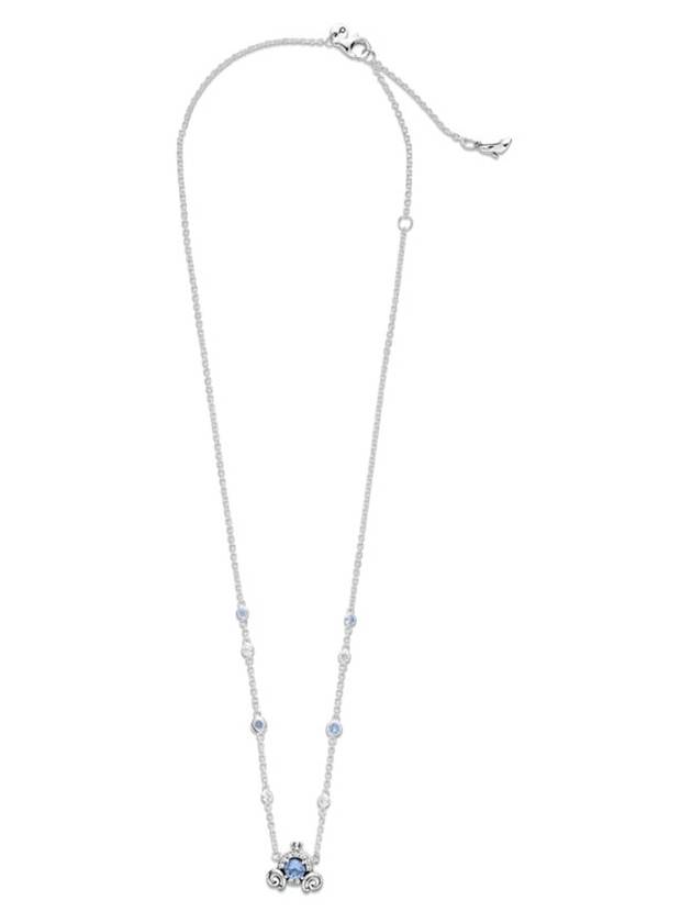 Disney Cinderella Pumpkin Coach Collier Silver Necklace Blue - PANDORA - BALAAN 4