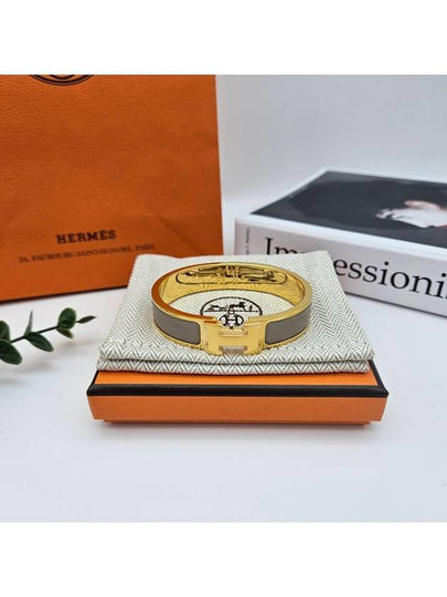 Clic H Bracelet Gold Marron Glace - HERMES - BALAAN 2