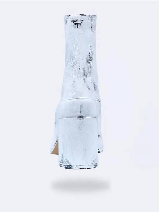 Paint Tabi Ankle Middle Boots White - MAISON MARGIELA - BALAAN.