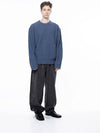 Men s M243TP05BL Hachi Oversized Round Knit Blue - CHANCE'S NOI - BALAAN 4