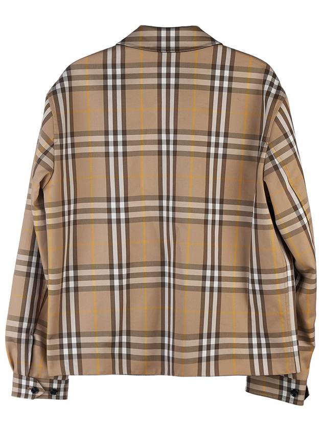 check pattern reversible cotton jacket - BURBERRY - BALAAN 4