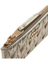 Matelasse Leather Card Wallet Pyrite - MIU MIU - BALAAN 8