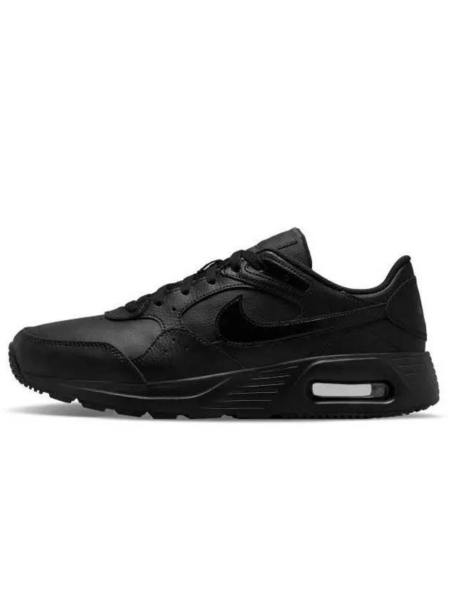 Air Max SC Leather Low Top Sneakers Black - NIKE - BALAAN 2