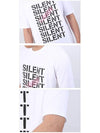 Silent Print Short Sleeve T-Shirt White - LANVIN - BALAAN 5