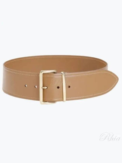 Metal Buckle Leather Belt Caramel - MIU MIU - BALAAN 2