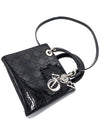 Women s Dior Christian CAL44551 Black Patent Cannage Lady Medium 2WAY gt bag Gangbuk used luxury goods - DIOR - BALAAN 9