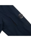 Logo Patch Hooded Sports Jacket Navy - CP COMPANY - BALAAN 6