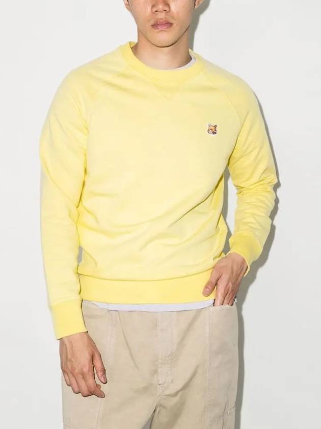 Fox Head Patch Classic Sweatshirt Light Yellow - MAISON KITSUNE - BALAAN 4