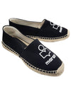 Canae Embroidered Logo Canvas Espadrilles Black - ISABEL MARANT - BALAAN 2