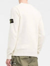 Wappen Patch Crew Neck Wool Knit Top White - STONE ISLAND - BALAAN 4