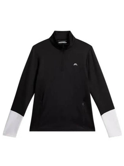 Women's Aerial Quarter Zip Mid Layer Jacket Black - J.LINDEBERG - BALAAN 2