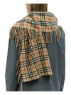 Check Cashmere Scarf Brown - BURBERRY - BALAAN 7