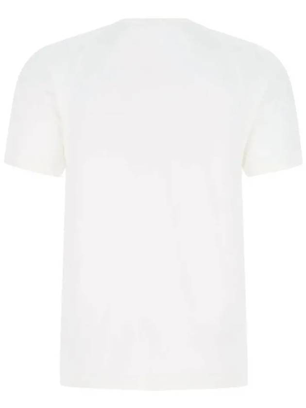 Men's Logo Print Short Sleeve T-Shirt White - CP COMPANY - BALAAN 4