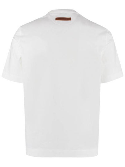 Zegna Cotton Crew-Neck T-Shirt - ERMENEGILDO ZEGNA - BALAAN 2