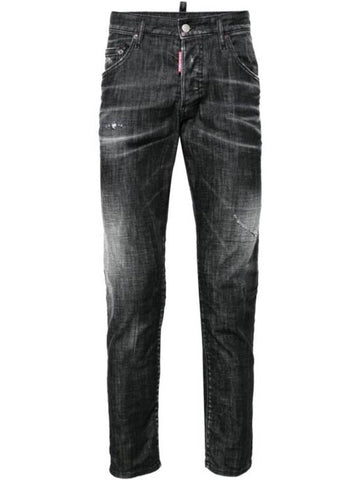 Easy Wash Skater Jeans Black - DSQUARED2 - BALAAN 1