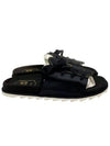 RVW458214521WCB 999 Logo Slippers Black - ROGER VIVIER - BALAAN 1