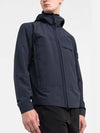 Men's Soft Shell Pure Insulation Technology Primaloft Hooded Jacket Navy - STONE ISLAND - BALAAN 4