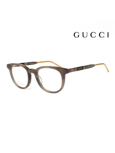 Eyewear Round Acetate Glasses Brown - GUCCI - BALAAN 1