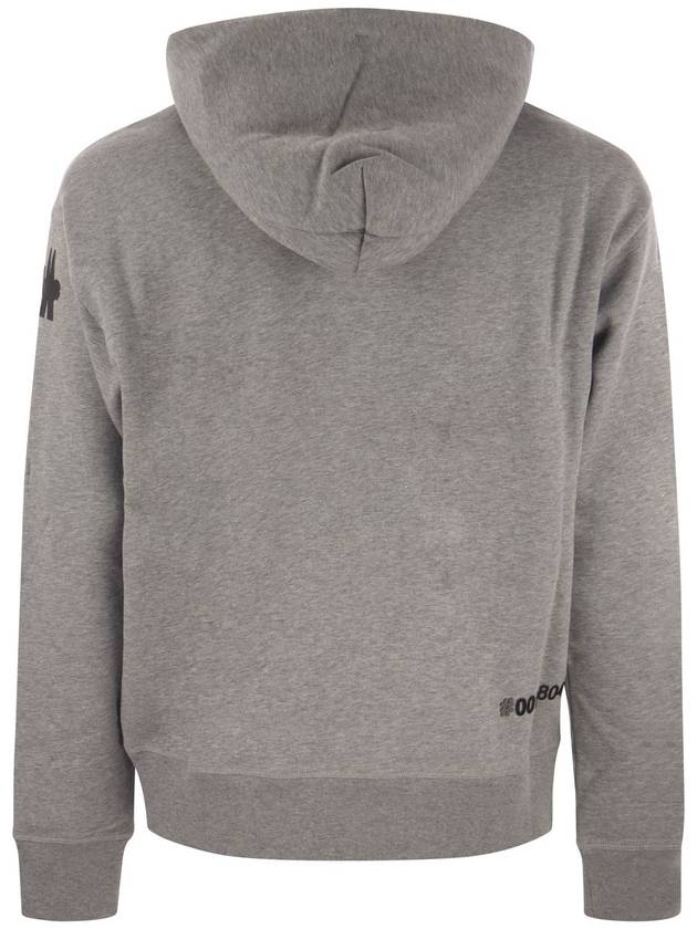 Grenoble Hooded Sweatshirt I20978G0002780451 983 GRAY - MONCLER - BALAAN 3