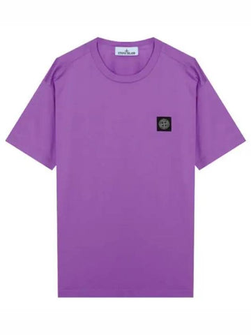 Logo patch t shirt men s short sleeve - STONE ISLAND - BALAAN 1