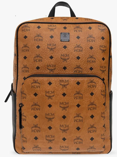 Monogrammed Backpack Unisex Brown - MCM - BALAAN 1