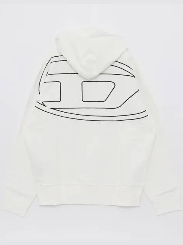 S Macs Megoval D Hoodie White - DIESEL - BALAAN 2