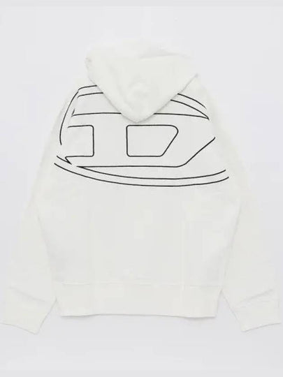 S Macs Megoval D Hoodie White - DIESEL - BALAAN 2