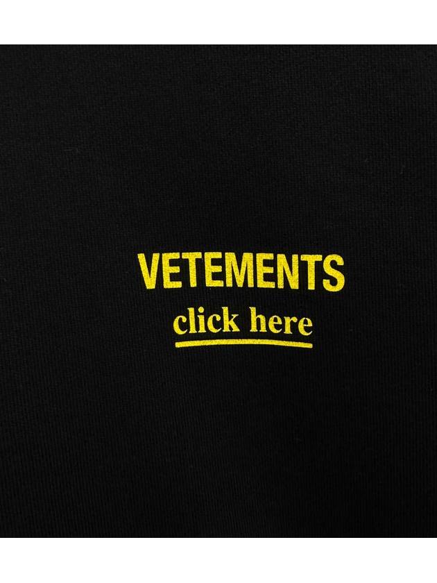 Chest Logo Hoodie Black - VETEMENTS - BALAAN 4