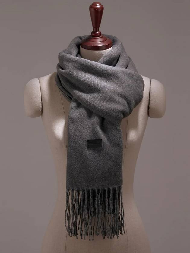 VIRGIN WOOL Muffler Gray - NATIONAL PUBLICITY - BALAAN 3