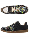 Men's Replica German Army Paint Low Top Sneakers Black - MAISON MARGIELA - BALAAN 3