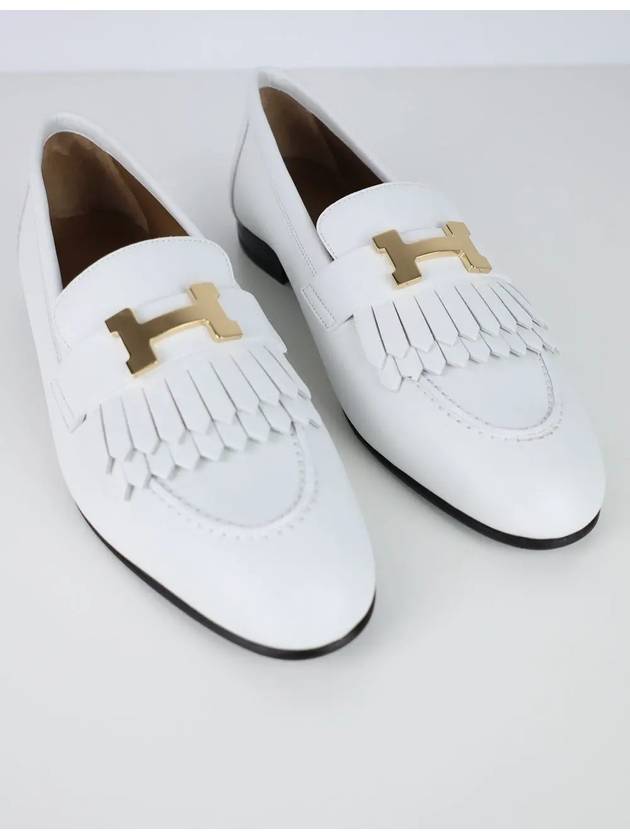 Royal Calfskin Loafers Blanc - HERMES - BALAAN 6