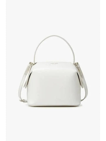 Women s Top Handle Medium Leather Boston Bag White - GIORGIO ARMANI - BALAAN 1