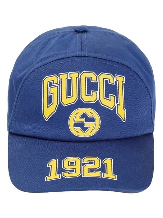 Interlocking G 1921 Base Ball Cap Blue - GUCCI - BALAAN 2