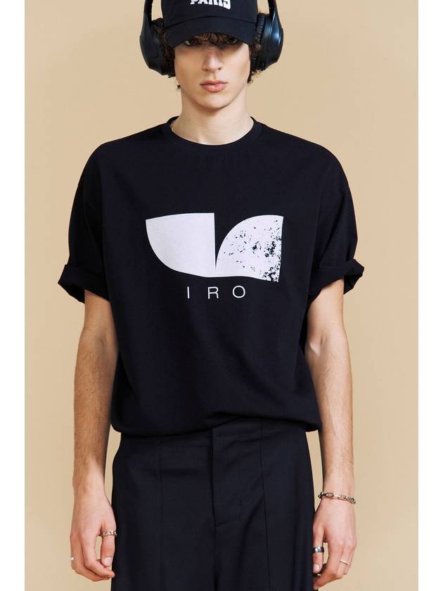 MADELEINE logo semi over cotton T shirt - IRO - BALAAN 2