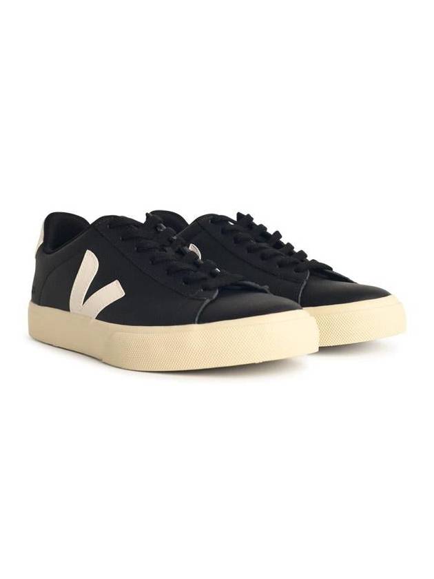 Veja 'Campo' Black Leather Sneakers - VEJA - BALAAN 2