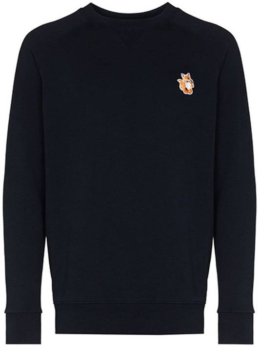 All Right Fox Patch Sweatshirt Navy - MAISON KITSUNE - BALAAN 2