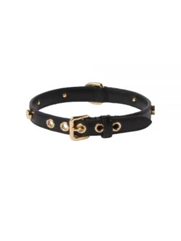 Leather Pet Collar Black - MIU MIU - BALAAN 2