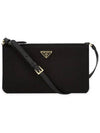 Triangle Logo Pouch Shoulder Bag Black - PRADA - BALAAN 4