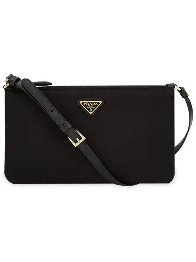 Triangle Logo Pouch Shoulder Bag Black - PRADA - BALAAN 2