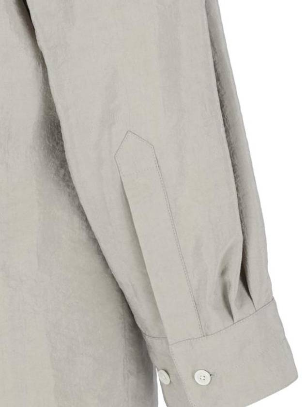 Straight Collar Twisted Dry Silk Midi Dress Light Misty Grey - LEMAIRE - BALAAN 6