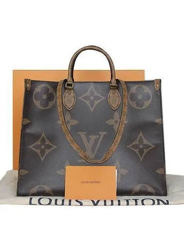 M45320 Monogram Giant Canvas On the Go GM Tote Bag and Shoulder - LOUIS VUITTON - BALAAN 1