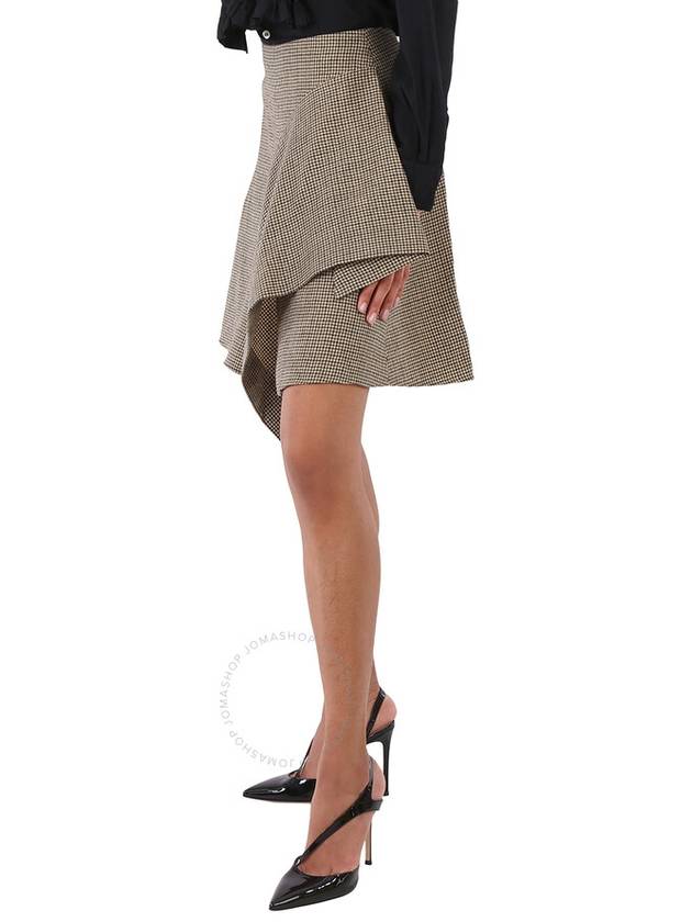 Chloe Ladies Beige Houndstooth Check Draped Skirt, Brand Size 36 (US Size 4) - CHLOE - BALAAN 3